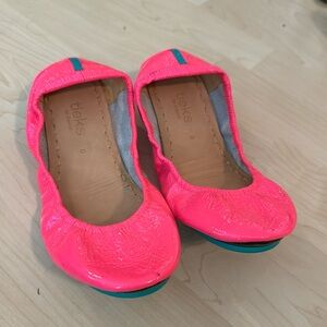 Tieks Neon Pink Flats